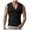 Black, variant on Bcfgryg New Solid Color Mens Loose Vest V Neck Mens Vest Simple Casual Style Lightweight Men's Vest