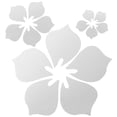 thumbnail image 1 of 1 juego de calcomanías de pared de flores, calcomanías acrílicas para espejo de pared, calcomanías para espejo de casa., 1 of 7