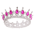 thumbnail image 1 of Corona para cumpleaños, Tiara, hermosa corona de metal de cristal, corona de princesa para fiesta de graduación, diadema para disfraz, 1 of 5
