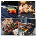 thumbnail image 4 of BBQ Mesh Grill Mat Non Stick Barbecue Cooking Mesh Mats PTFE Baking Sheet Pad, 4 of 8