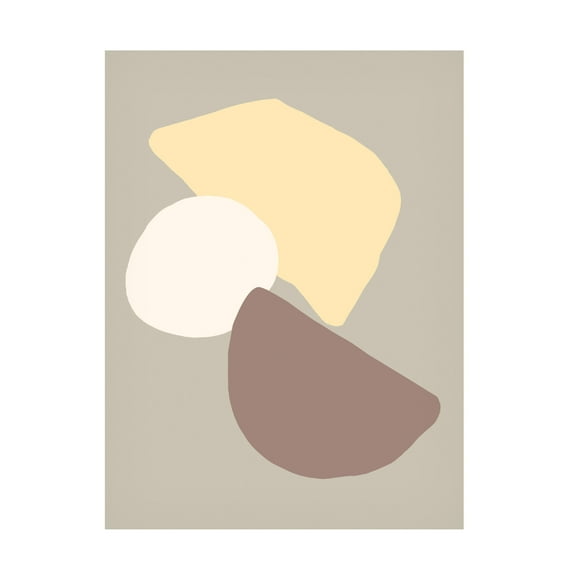 Trademark Fine Art Pictufy Studio Geometrical Fields Yellow Canvas Wall Art