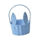 thumbnail image 3 of Cesta de flores trenzada, cesta de conejito de Pascua, cesta de huevos de Pascua, almacenamiento para fiestas Azul, 3 of 9