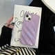 thumbnail image 4 of Funda con ondas rizadas para iPhone 13/iPhone 14 de 6,1 pulgadas, fina, a prueba de golpes, satinada y brillante, con estampado de ondas de agua, color morado, 4 of 5