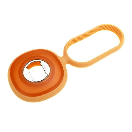 

Farfi 2 Pcs Bottle Opener Skidproof Multi-function 3-In-1 Easy Twist Jar Silicone Opener for Bar