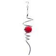 thumbnail image 1 of Esfera de cristal giratoria colgante para decoración, fabricada en acero inoxidable de alta resistencia y bola de cristal delicada, resistente a la oxidación y corrosión, disponible en color rojo., 1 of 6