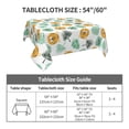 thumbnail image 7 of Wukai Tiger Leaves Waterproof Tablecloth for Kitchen Dining, Fits Square Tables for 2-4 Seats -54"x54", 7 of 7