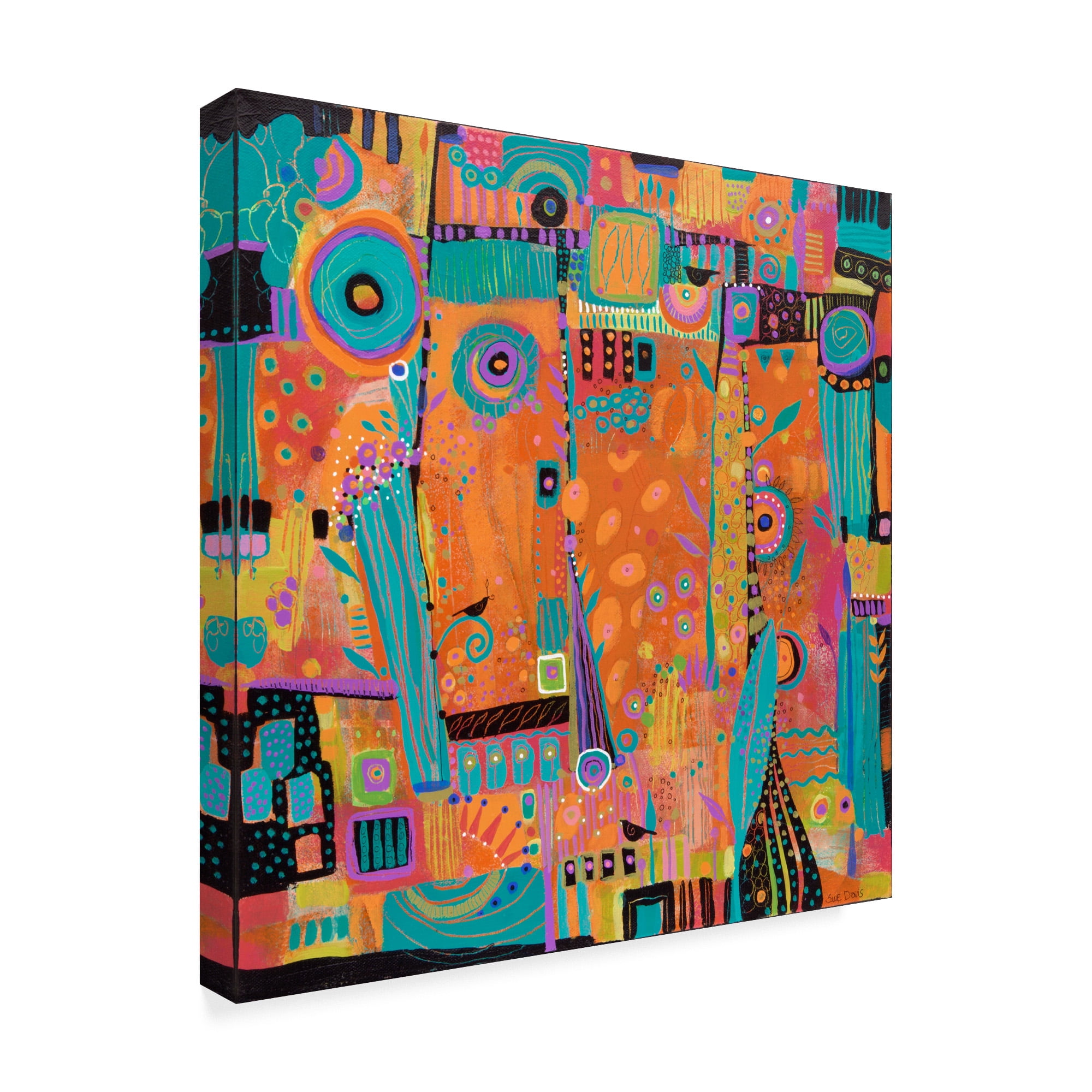 Trademark Fine Art 'My Happy Place Abstract Modern' Canvas Art by Sue Davis