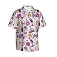 thumbnail image 2 of Daiia Wine Hawaiian Shirt for Men Gentle Cotton Regular Short Sleeve Casual-XX-Large, 2 of 9