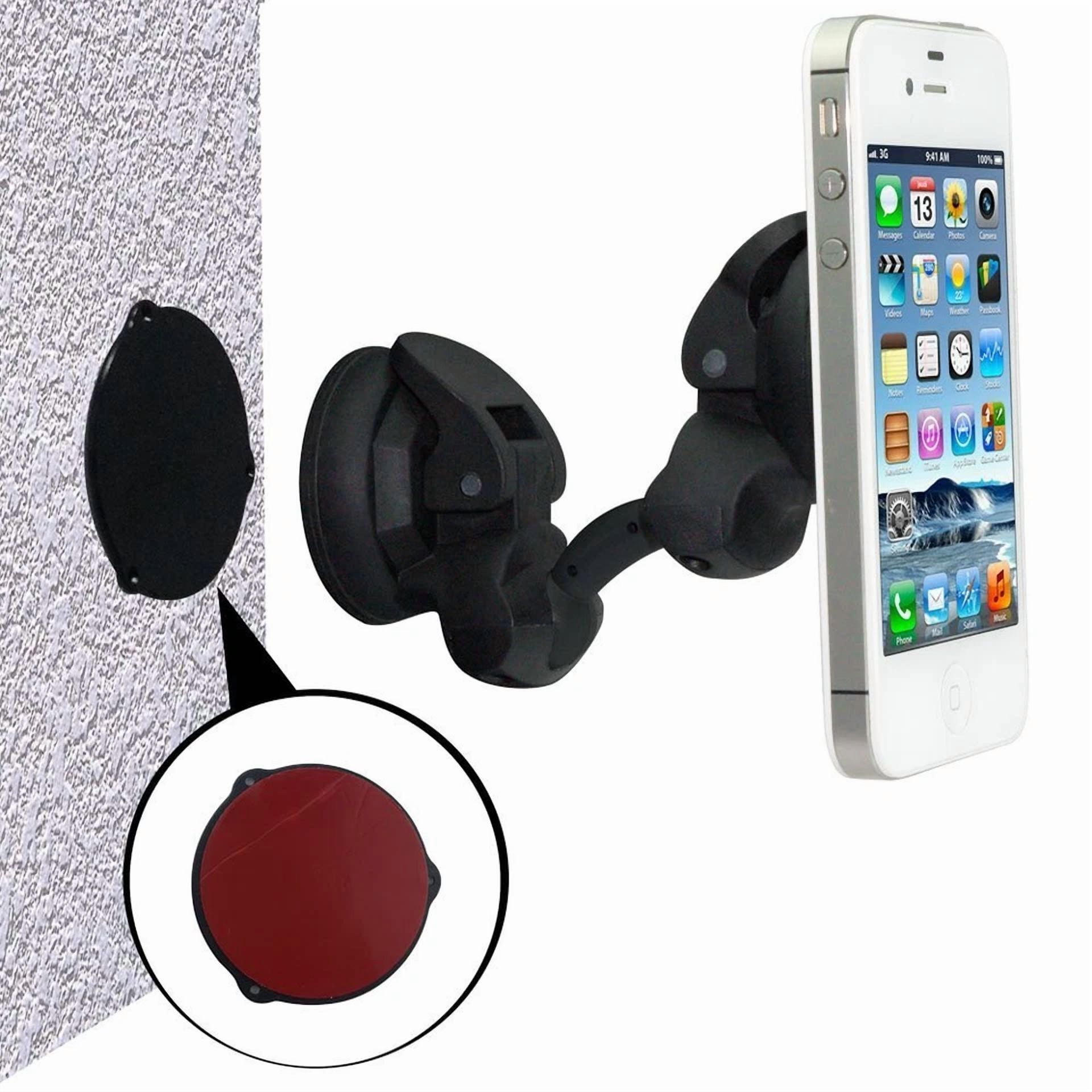 BUTTERFLY- Mediasonic Dual Suction 360 Degree Mount Stand Holder For Phone Tablet Ebook