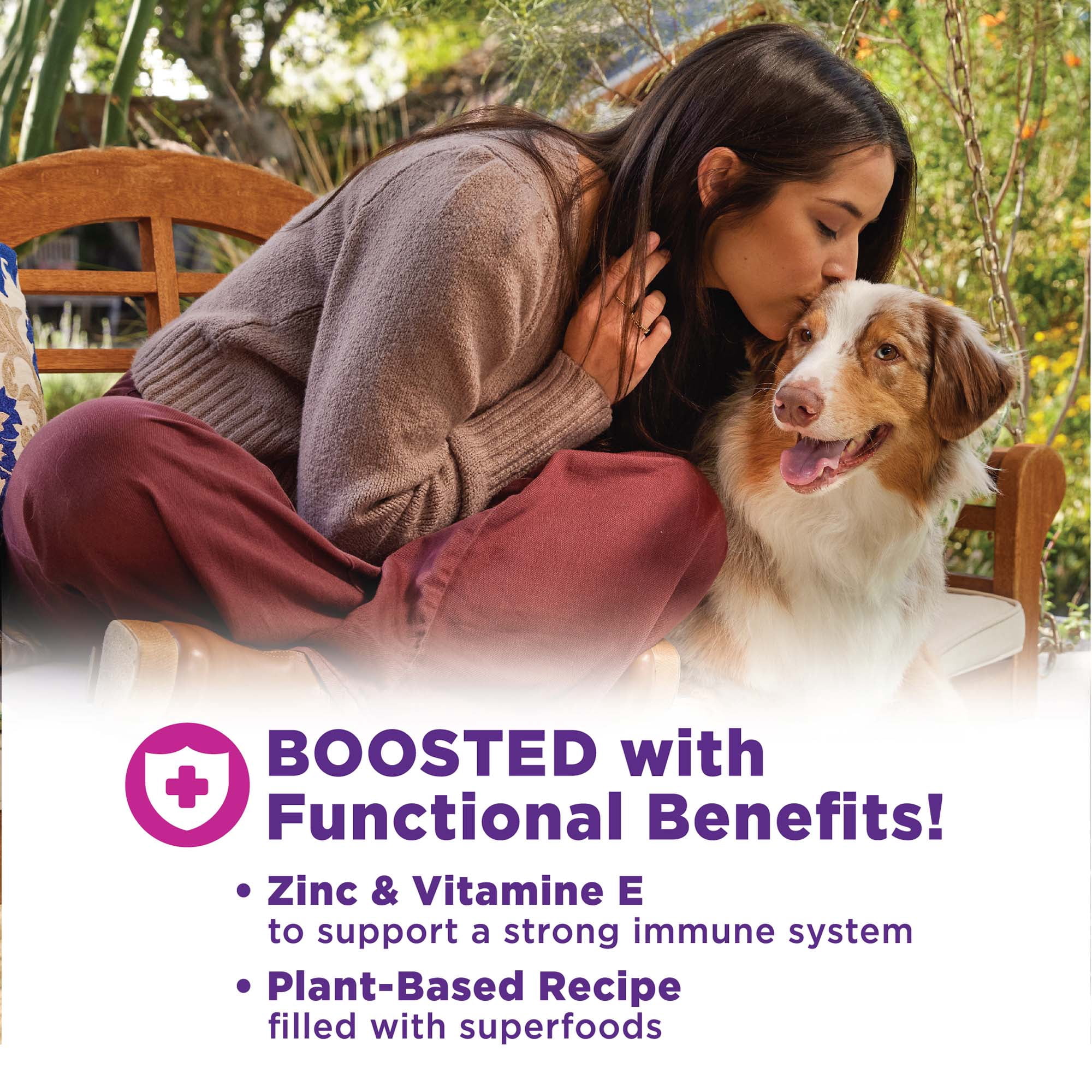 Wellness Bowl Boosters, Dog Food Topper for Small, Medium, & Large Breeds, Grain Free, Natural, Freeze Dried, Immune Health, Plant Based, 4 Ounce Bag (Pack of 1)