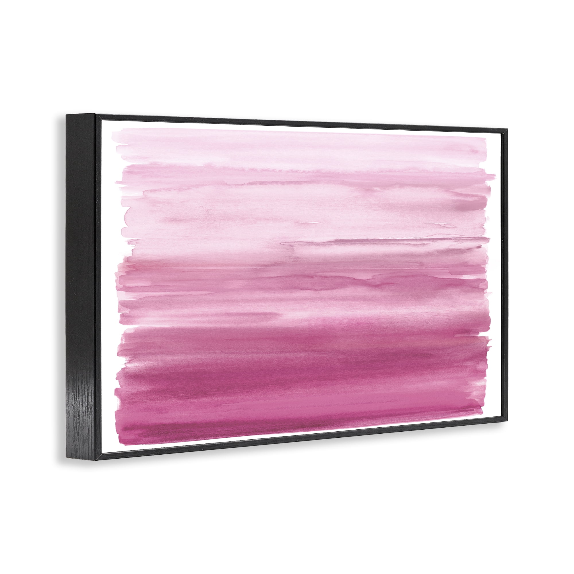 Stupell Industries Ombre Pink Blush Black Framed Giclee Art, design by Allie Corbin
