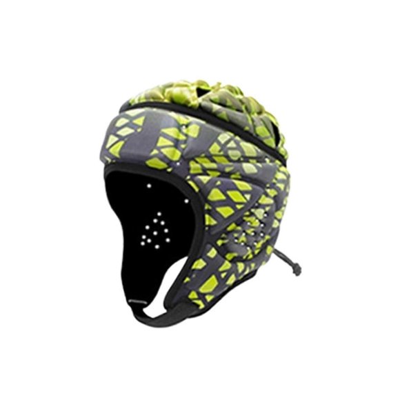 Soft Helmet Rugby Headguard Youth And Adult Size Green Color Protective Headgear For Rugby And Soccer Impact Reduction