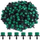 thumbnail image 1 of CHAO (Verde oscuro) 200 goteros de riego ajustables, sistema de riego por goteo de 1/4 pulgadas, boquillas de niebla de riego con cabezal de goteo de microflujo para jardines vegetales o parterres de, 1 of 5