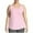 Pink, variant on Uaswgudfs Women's Plus Size Cotton Jersey Shirttail Tank Top, Sleeveless Athleisure Comfortable Shirts