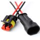 thumbnail image 4 of Conector impermeable, conectores de cable eléctrico autoblocantes de 2 pines con cable marino de 16 AWG para conexiones de cables de automóviles, camiones, barcos y otros. (paquete de 5) (conector de, 4 of 4