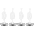 thumbnail image 2 of 4Pcs Fermentation Kit Reusable Mason Jar Fermentation Kit Good Sealing Fermentation Lids Kit with Silicone Ring Rustproof Detachable 4 Fermentation Lids 4 Airlocks for Sauerkraut Pickle Hot Sauce, 2 of 6