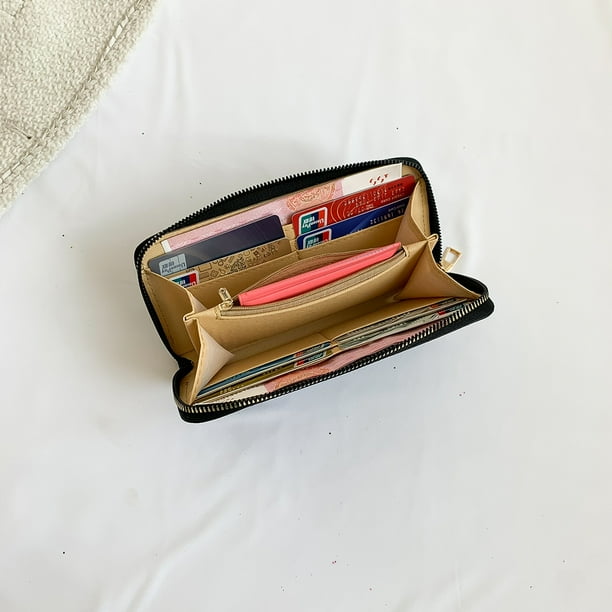 Cartera De Lentejuelas Tarjetero para mujer, bolso de fiesta brillante, monedero de moda para mujer (negro) Tmvgtek Para Estrenar