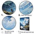 thumbnail image 3 of Designart "Peaks Of Majestic Mountains VI" Landscape Mountains Floater Framed Canvas Wall Art, 3 of 5