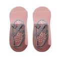 thumbnail image 5 of 1 Pair Women Floor Socks Anti-skid Silicone Grip Bottom Solid Color High Elasticity Sweat Absorption Adult Home Yoga Socks Sport Trampoline Socks, 5 of 8