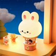 thumbnail image 3 of Nursery Nightlight Cartoon Bunny Hot Air Balloon Desk Night Light Tabletop Ornaments Home Novelty Li, 3 of 5