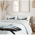 thumbnail image 6 of Ambesonne Shark Duvet Cover Sets, Wild Sea Creature Art, 2-Queen, Blue Grey White, 6 of 7