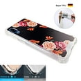 thumbnail image 4 of Flower on Black Case for Samsung Galaxy A10e 5.83'' 4 Cushion Corners TPU Bumper + Hard Acrylic Back Shockproof Scratch-Resistant Cover for Girls Women Teen, 4 of 4