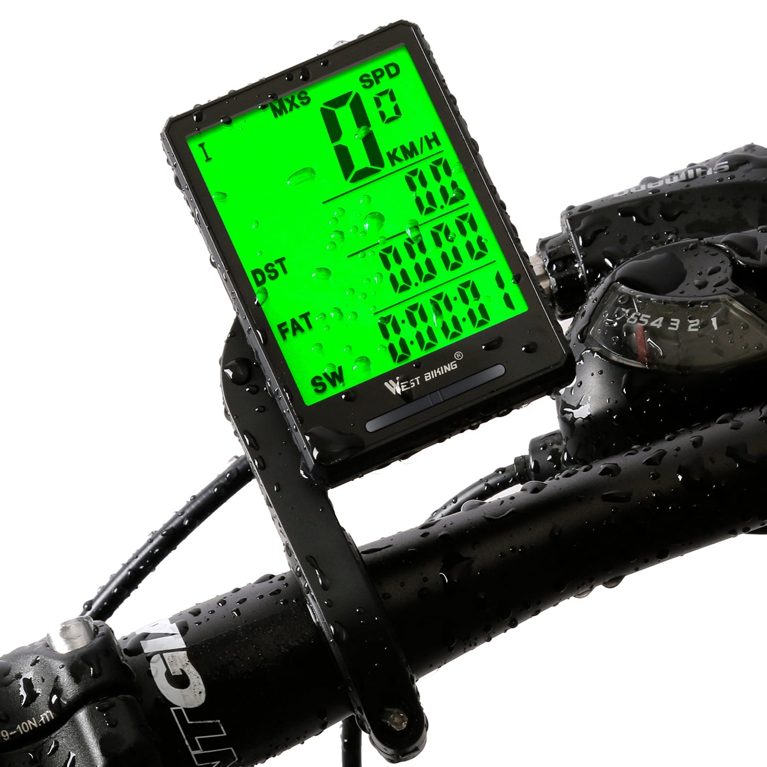WEST BIKING Bicycle Computer Rainproof Wireless MTB Speedometer Odometer E0Xc 