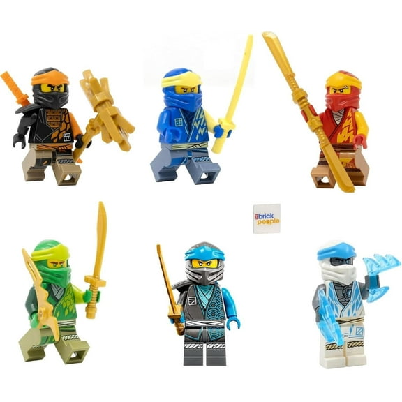 LEGO Ninjago: LEGO Ninjago Combo Set: 6 Core Ninja Minifgures (Lloyd, Jay, Cole, Zane, NYA and Kai)