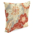 thumbnail image 6 of Jordan Manufacturing 16" x 16" Anita Scorn Grey Floral Square Outdoor Throw Pillow (2 Pack), 6 of 10