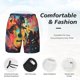 thumbnail image 3 of Balery World Map Guitar Illustration Bañador para hombre, shorts de playa de secado rápido con entrepierna y forro de compresión-XX-Large, 3 of 6