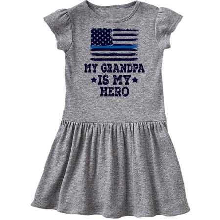 

Inktastic Police Officer Grandpa is my Hero Gift Toddler Girl Dress