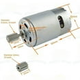 thumbnail image 2 of CHANCS Magnetic Gear Motor 550 12V DC 40000RPM Gearbox Accessories for Remote Control Car Kids RC Car, 2 of 8