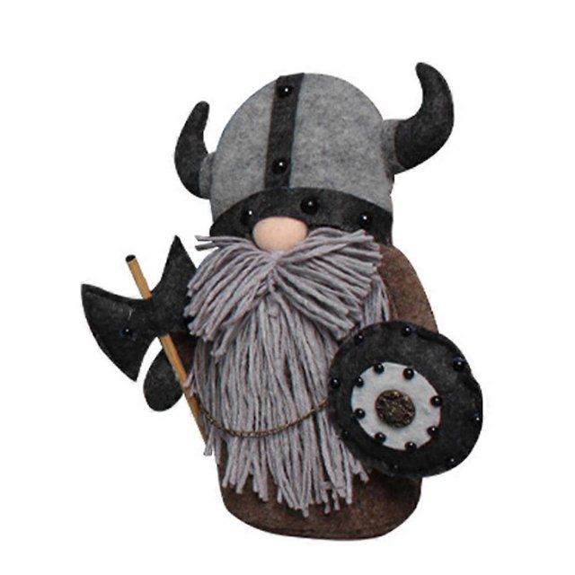 Faceless Plush Gnome Figurine Knight Dwarf Viking Gladiator Table Decoration