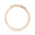 thumbnail image 2 of ANGARA Natural Diamond Journey Bypass Ring in 14K Rose Gold for Women (Size-2.4mm | Color-K | Clarity-I3) | April Birthstone, Birthday, Anniversary, Jewelry Gift for Women | Natural Diamond Ring, 2 of 7