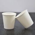 thumbnail image 2 of [100 Pack] 3.38oz. White Paper Cups, Small Disposable Bathroom, Espresso, Mouthw, 2 of 4