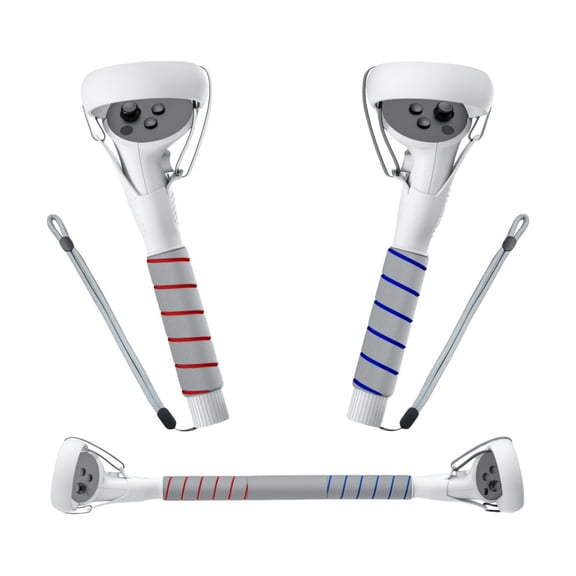 Suitable for Meta Oculus Quest 2 Controller Stick Game Extension Rod Game Rhythm Lightsaber Controller VR Accessories