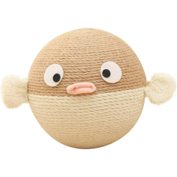 Sturdy Cat Scratcher Ball Toy Treat Feeder Kitten Accessory for Indoor Cats' Play and Exercise