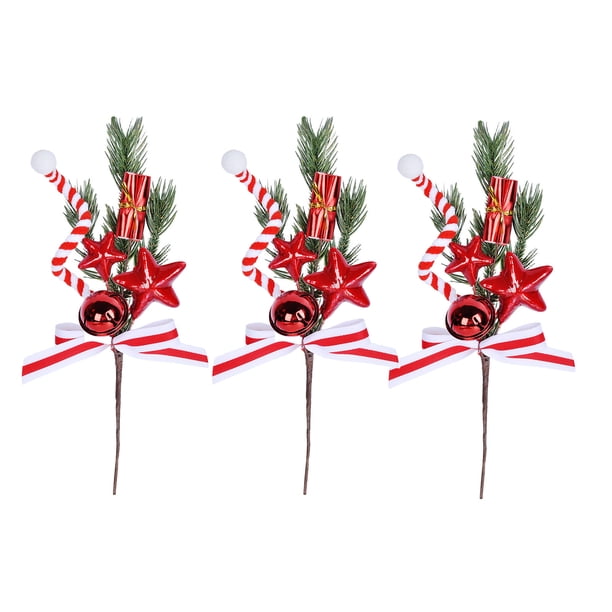 Decoraciones de Navidad Al Aire Libre Árbol de Navidad Red Berry Candy Branch Decoraciones de Navidad Suministros Decoraciones de Poda Diseño de Vestido Aposentos Decoraciones de Árbol de Navidad