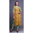 thumbnail image 2 of Bimba Kurti Droit Imprimé Décontracté Manches 3/4 Robe Longue Kurta pour Femmes, 2 of 6