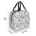 thumbnail image 3 of Honeii Cute Rabbit Hold Carrot Print Lunch Bag Women, Lunch Box Lunch Bag for Women Adult Men, Small Leakproof Cute Lunch Tote Large Capacity Reusable, 3 of 8