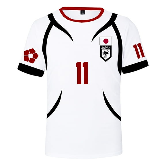 Anime Blue Lock U20 Cosplay White T-Shirt Merch Casual Short Sleeved T Shirt Unisex TShirt