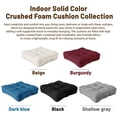 thumbnail image 3 of PYPUMSA Outdoor Chair Cushions Set of 4, 15.5 x 15.5 inch Square Patio Seat Pads with Ties, Water Resistant Fabric, 4 inch Thick, Beige, 3 of 7