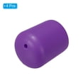 thumbnail image 3 of 4 Pcs Silicone Fishing Rod Butt Cushion Protector Cap, Small, Purple, 3 of 6
