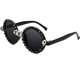 thumbnail image 1 of Gafas de calavera YONGSHENG para graduación de Halloween montura redonda con diamantes B2959, 1 of 4