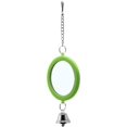 thumbnail image 3 of 2PCS Bird Mirror with Bell Parrot Hanging Interactive Playing Toy for Cockatiel Parakeets Canaries Budgie Cage Accessories, 3 of 6