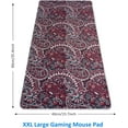 thumbnail image 2 of XXL Large Gaming Mouse Pad - Paisley Big Mouse Pad 35.4" x 15.7" Extended Desk Mat with Stitched Edges, Non-Slip Base Water Resist Keyboard Pad, Large Mouse Pad for Gamer, Office, Home, 2 of 6