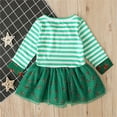thumbnail image 6 of LNMQLPDBS Christmas Dress 5t Baby Girl Christmas Dresses 12-18 Months Girls Green Christmas Black Long Sleeve Dress Puffy Dress Baby Outfits Clothes, Green 2-3 Years, 6 of 9