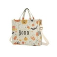 thumbnail image 7 of FORMRS Womens Corduroy Tote Bag Crossbody Shoulder Handbag with Pocket, Halloween Cute Pumpkins, 7 of 7