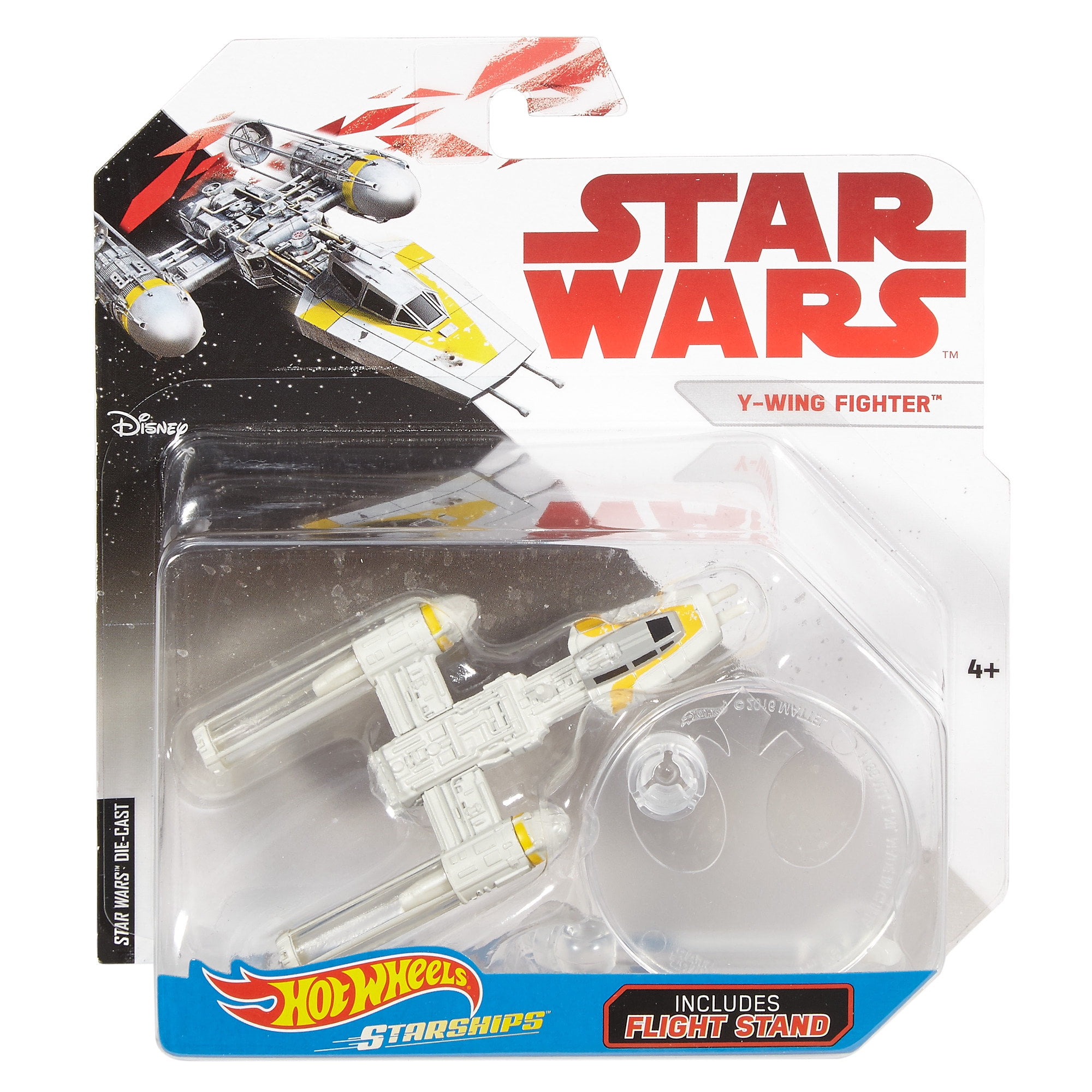 Hot Wheels Mattel Starship Y-Wing Fighter Spaceship Vehicle Playset (2 Pieces)