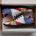 thumbnail image 3 of Florida And American Flag Running Shoes Sneakers Mesh Black Size 11, 3 of 5